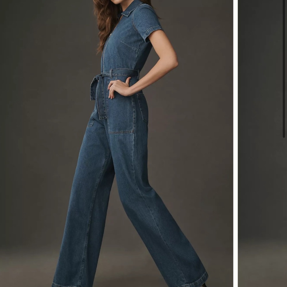 Reformation Cassidy Denim Jumpsuit NWT